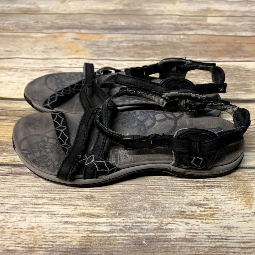 Merrell Black Leather Performance Strappy Sandals - image 3